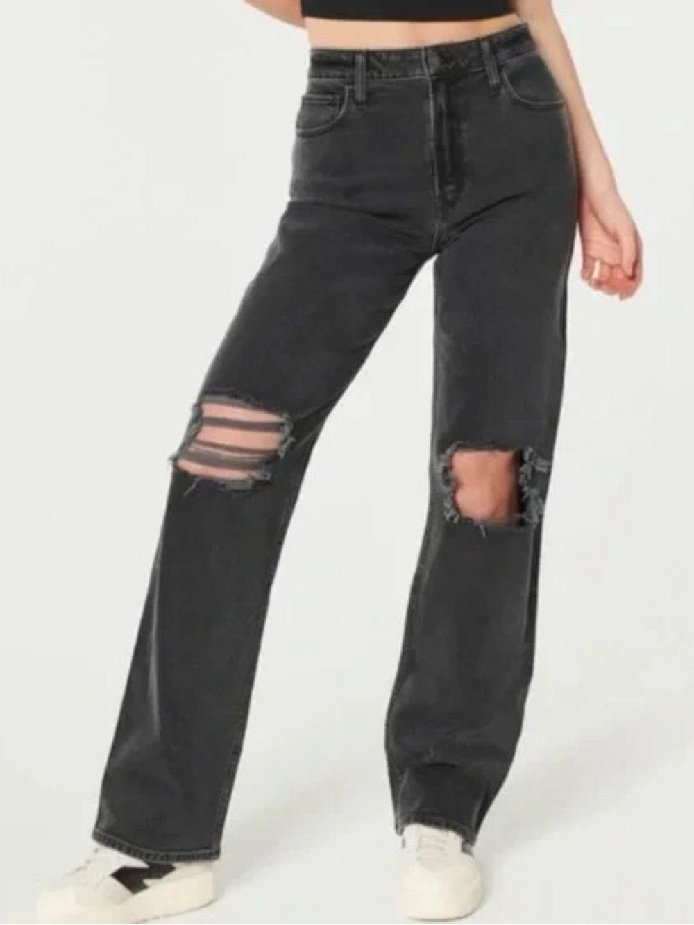 Hollister Curvy Ultra High Rise Dad Jeans Size 3 Long